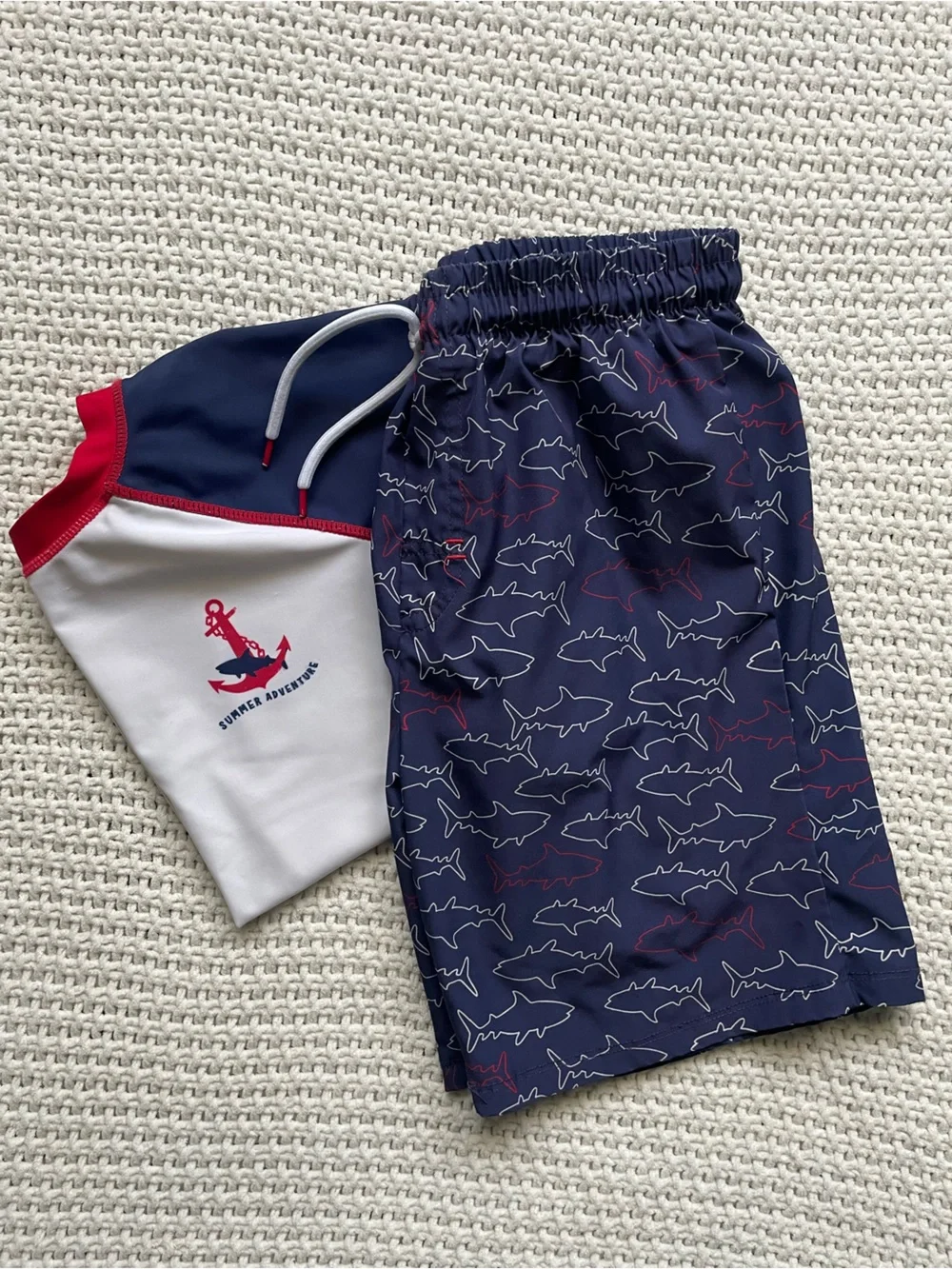 Nautical Shark Boy's Swimwear Set